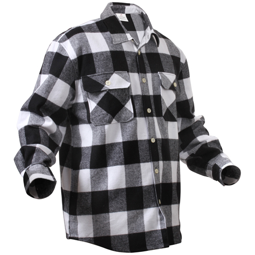 Extra Heavyweight Buffalo Plaid Flannel Cotton Shirt