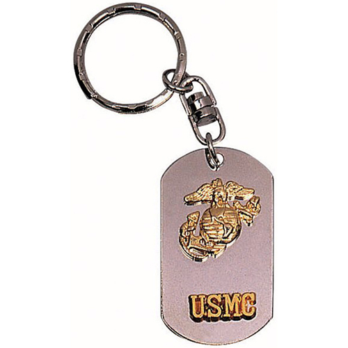 USMC Dog Tag Key Chain