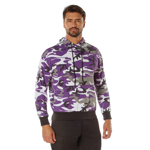 Mens Camo Pullover Hooded Sweatshirt