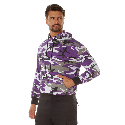 Mens Camo Pullover Hooded Sweatshirt