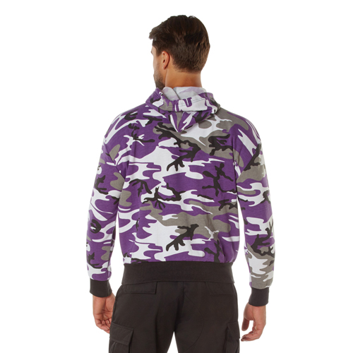 Mens Camo Pullover Hooded Sweatshirt