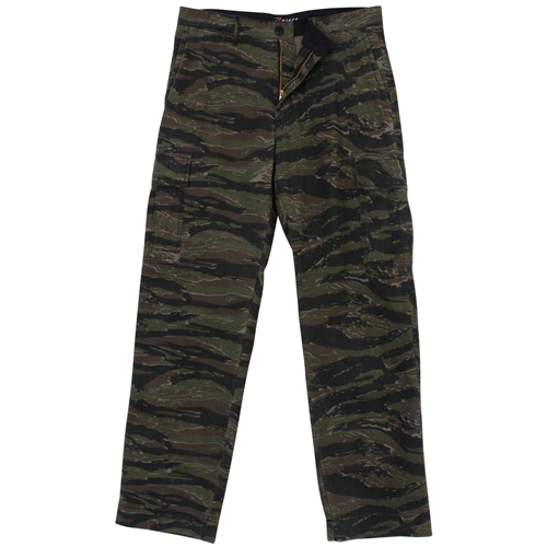 Mens Vintage 6-Pocket Flat Front Fatigue Pants