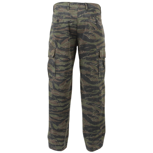 Mens Vintage 6-Pocket Flat Front Fatigue Pants