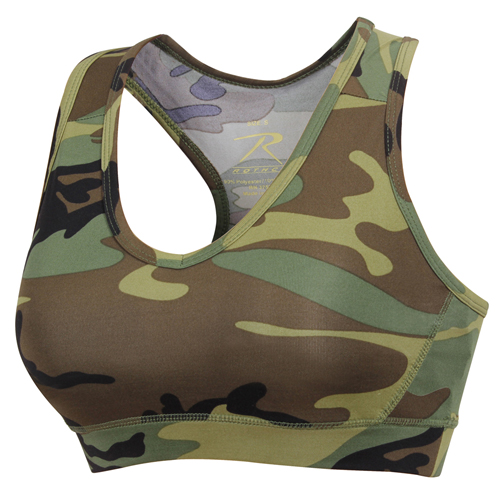 Military Inspired Camo Sports Bra