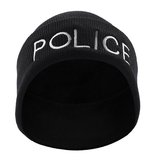 Embroidered Police Watch Cap