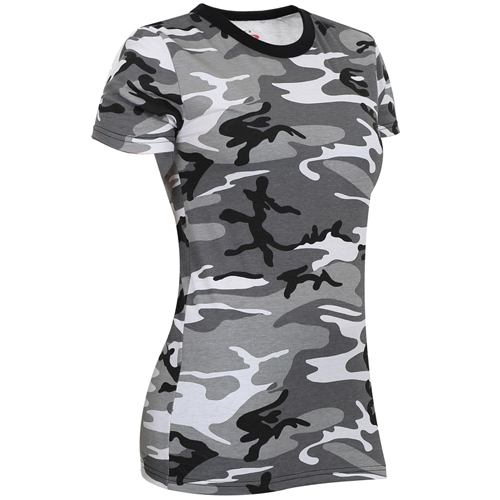 Ultra Force Womens Long Length Camo T-Shirt