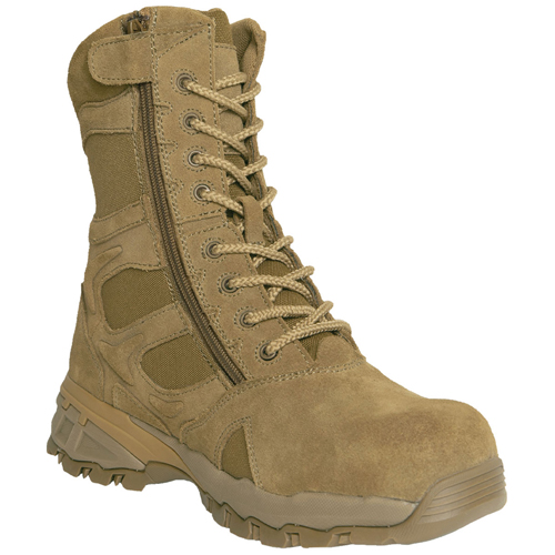 Ultra Force AR 670-1 Forced Entry Composite Toe Coyote Brown 8 Inch Tactical Boot