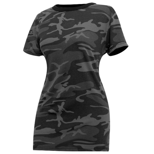 Long Length Camo T-Shirt Womens