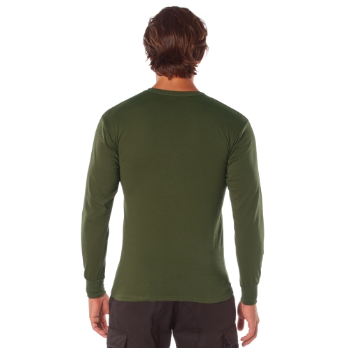 Mens Long Sleeve Solid T-Shirt