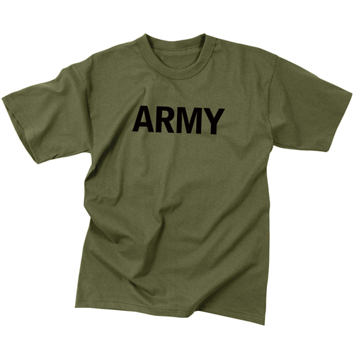 Olive Drab Military Physical Training T-Shirt - Army