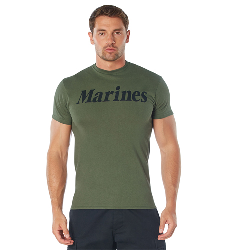 Olive Drab Military Physical Training T-Shirt - Marines