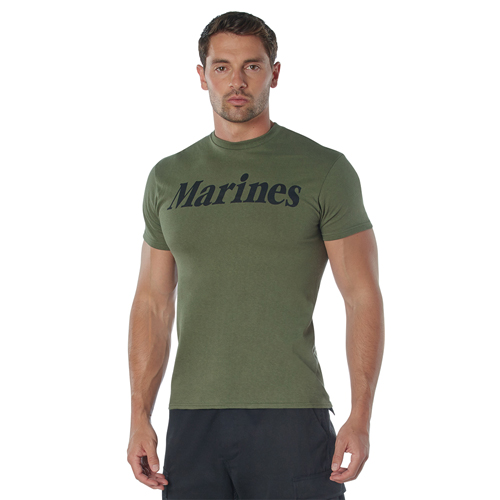 Olive Drab Military Physical Training T-Shirt - Marines