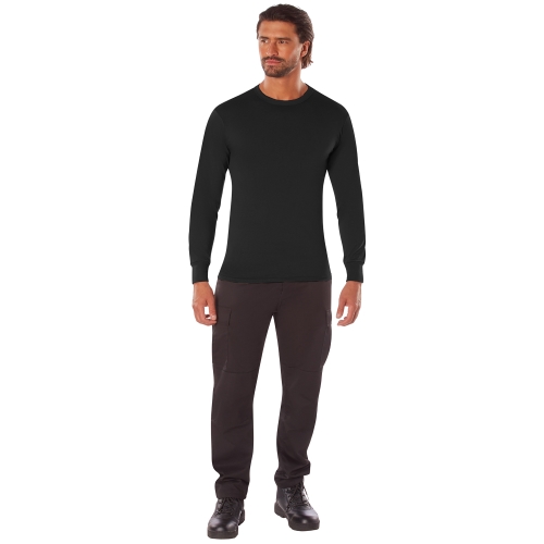 Mens Long Sleeve Solid T-Shirt