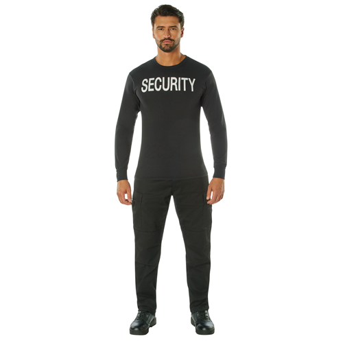 Ultra Force Mens 2-Sided Security Long Sleeve T-Shirt