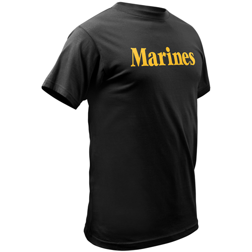 Ultra Force Black WGold MARINES TShirt