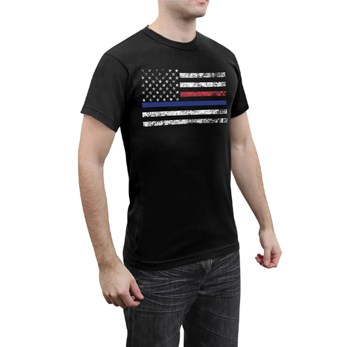 First Responder Flag Graphic T-Shirt