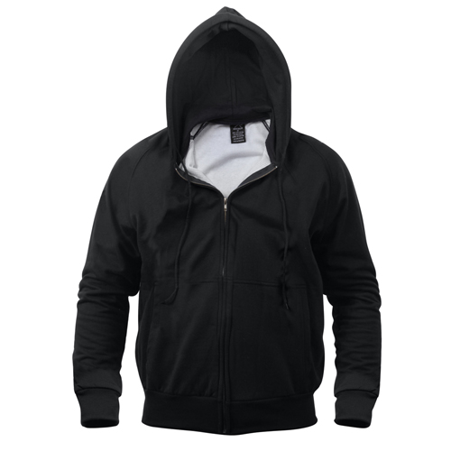 Mens Thermal Lined Hooded Sweatshirt
