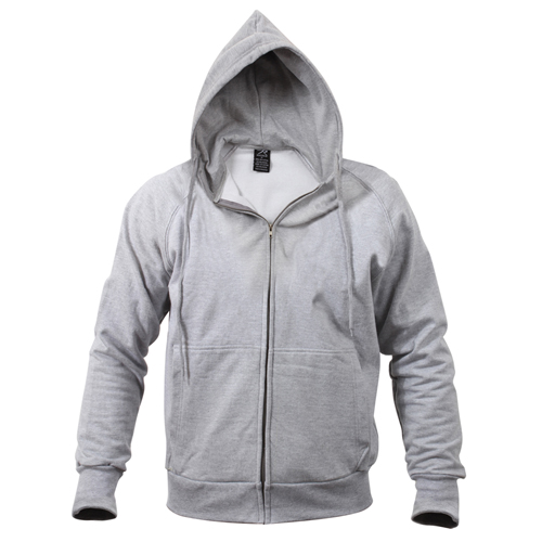 Mens Thermal Lined Hooded Sweatshirt