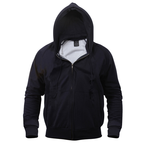 Mens Thermal Lined Hooded Sweatshirt