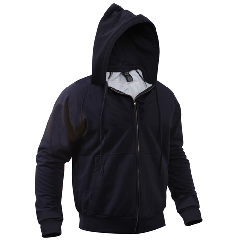 Mens Thermal Lined Hooded Sweatshirt