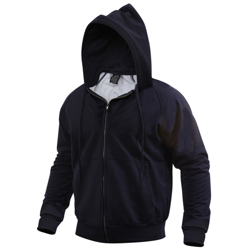 Mens Thermal Lined Hooded Sweatshirt