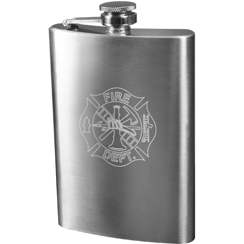 Military Engraved Stainless Steel Flask