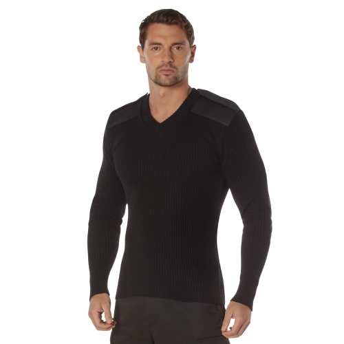 Mens GI Style Acrylic V-Neck Sweater