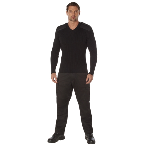 Mens GI Style Acrylic V-Neck Sweater