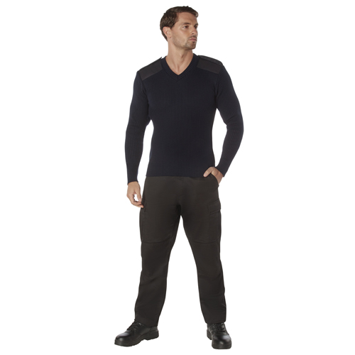 Mens GI Style Acrylic V-Neck Sweater