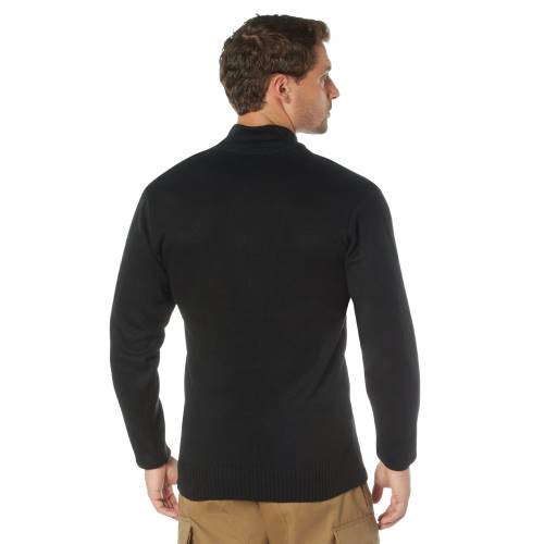 Mens GI Style 5-Button Acrylic Sweater
