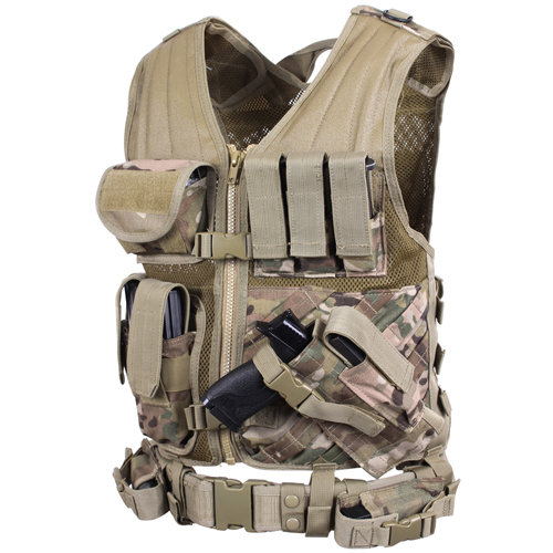 Ultra Force Cross Draw Molle Tactical Vest