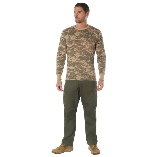 Mens Long Sleeve Digital Camo T-Shirts