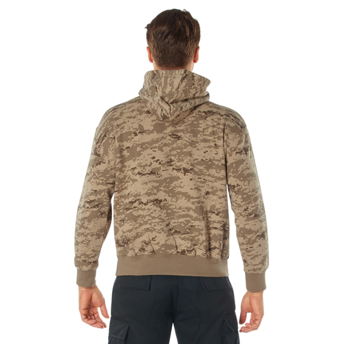 Mens Camo Pullover Hooded Sweatshirt
