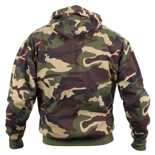 Mens Camo Pullover Hooded Sweatshirt