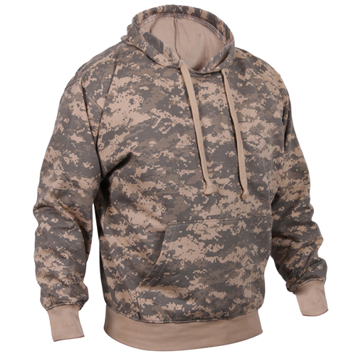 Mens Camo Pullover Hooded Sweatshirt