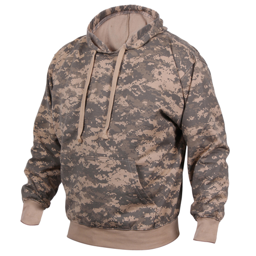 Mens Camo Pullover Hooded Sweatshirt