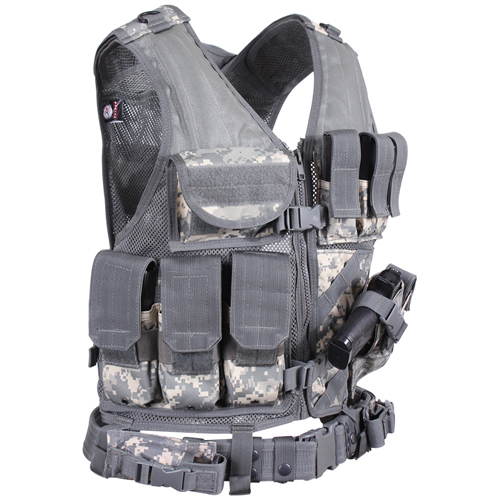 Ultra Force Cross Draw Molle Tactical Vest
