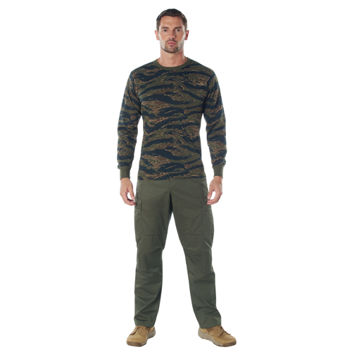 Ultra Force Mens Long Sleeve Camo T-Shirt
