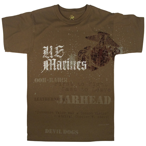 Mens Vintage U.S. Marines Globe And Anchor T-Shirt