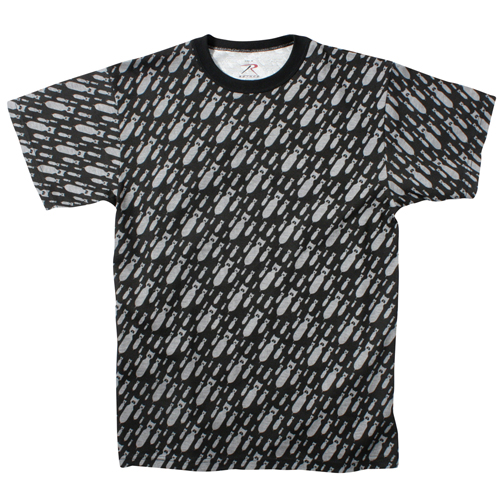 Mens Vintage Black Bomb T-Shirt