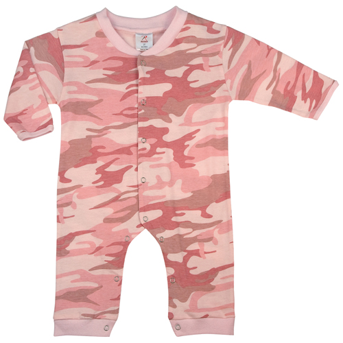 Infant Camo Long Sleeve And Leg One-Piece Bodysuit