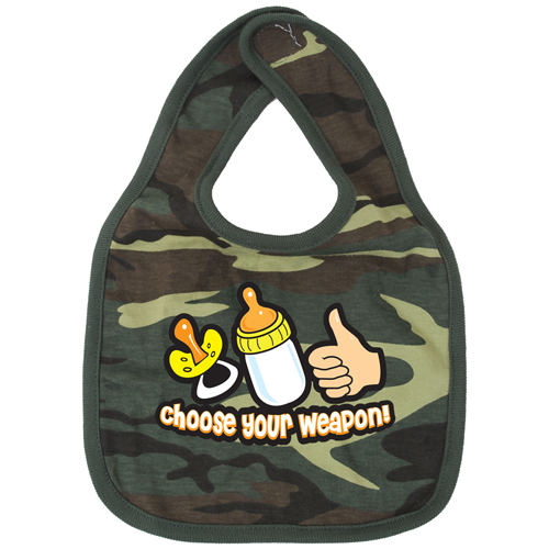 Choose Your Weapon Infant Bib