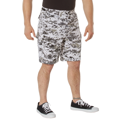 Mens Camo Poly/Cotton BDU Cargo Shorts