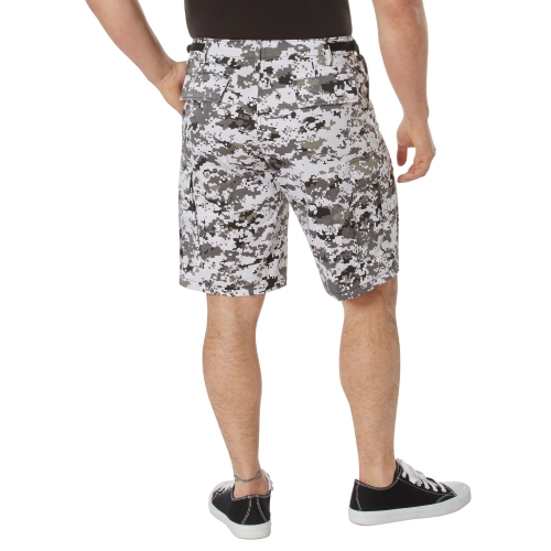 Mens Camo Poly/Cotton BDU Cargo Shorts