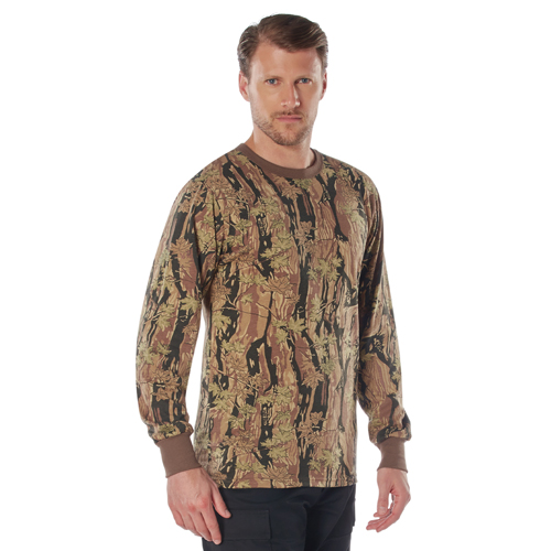 Ultra Force Mens Long Sleeve Camo T-Shirt