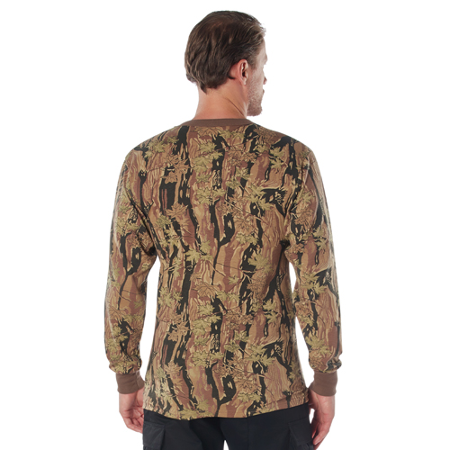 Ultra Force Mens Long Sleeve Camo T-Shirt