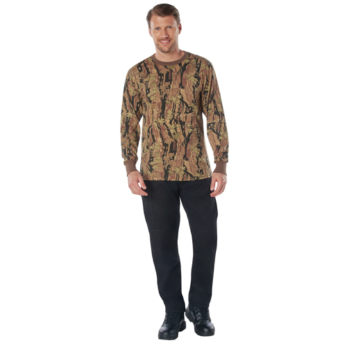 Ultra Force Mens Long Sleeve Camo T-Shirt