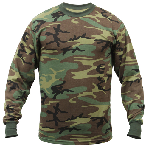 Ultra Force Mens Long Sleeve Camo T-Shirt