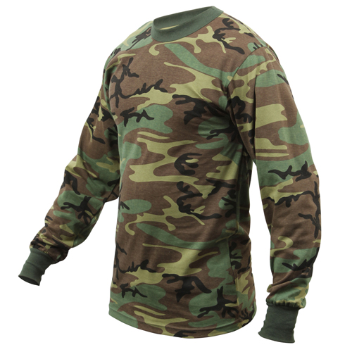 Ultra Force Mens Long Sleeve Camo T-Shirt