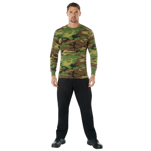 Ultra Force Mens Long Sleeve Camo T-Shirt